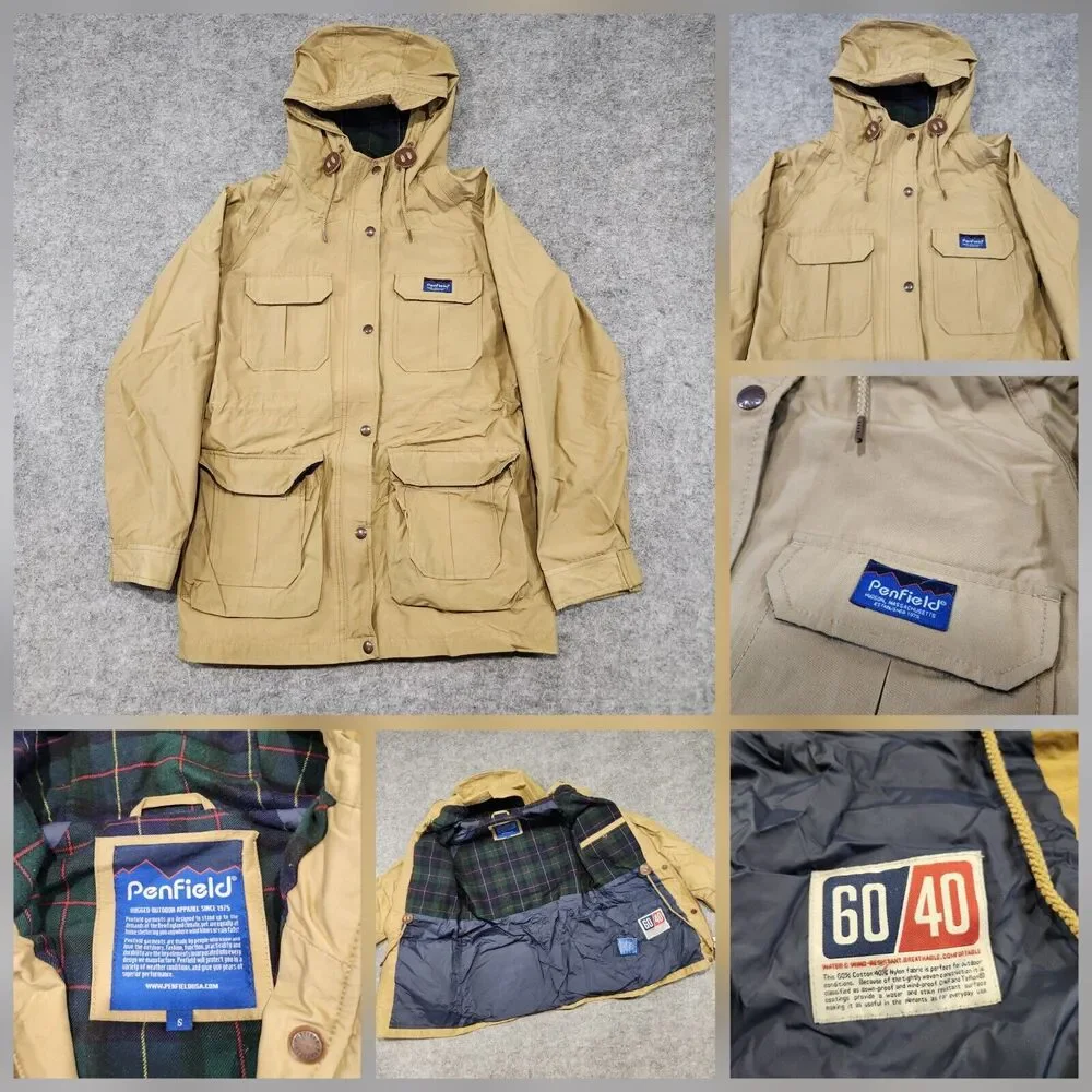 Penfield Womens S Small Hooded Kasson Field Jacket Parka 60/40 Utility Cargo